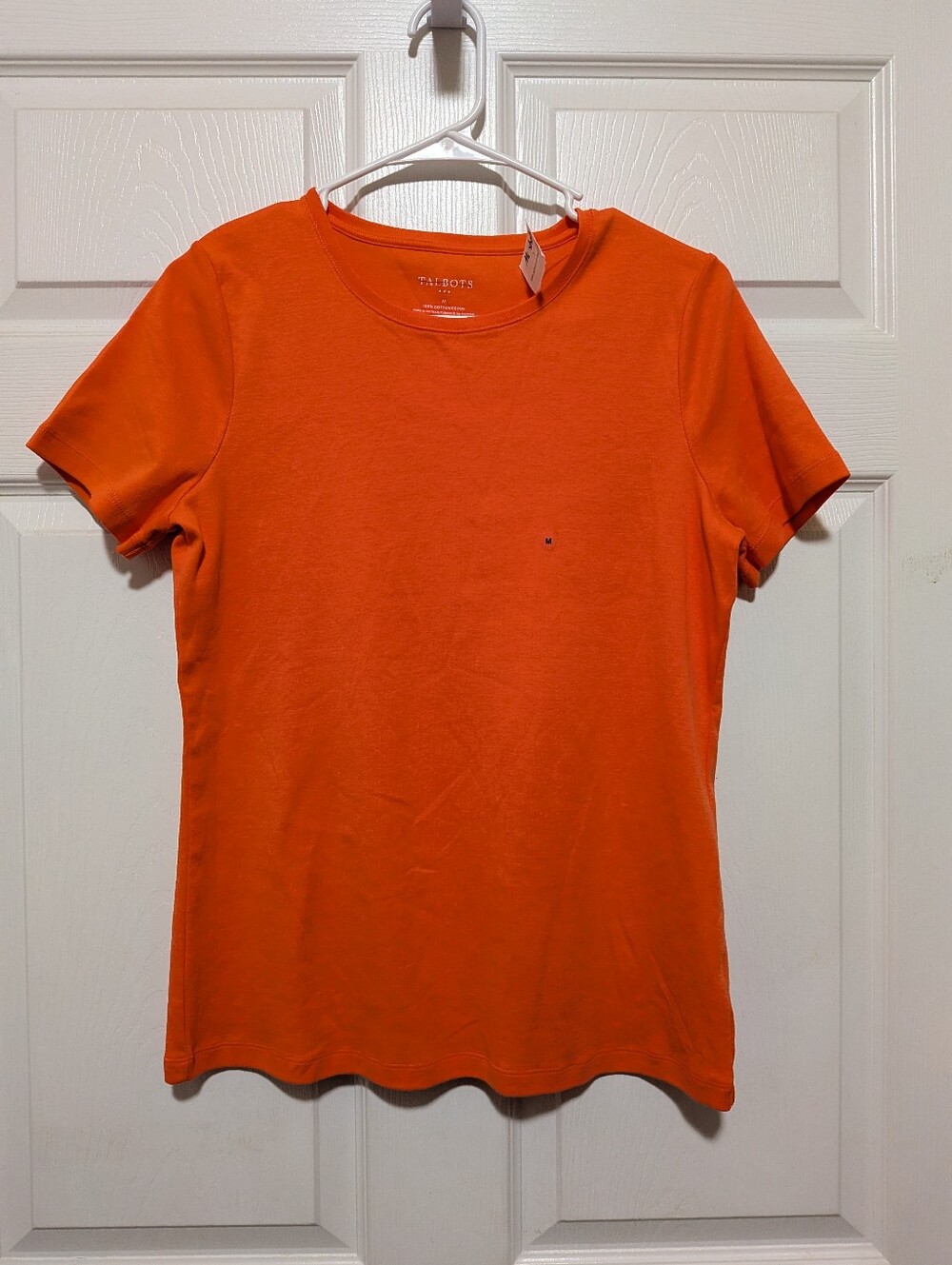 New Talbots Bright Orange T-Shirt Medium